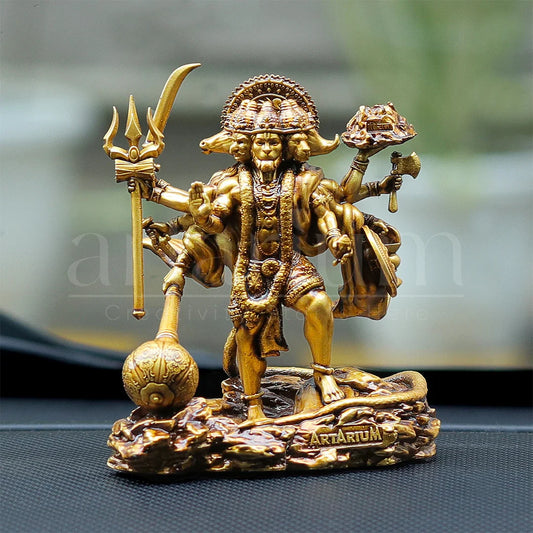 Standing Panchmukhi Hanuman Murti for Car Dashboard